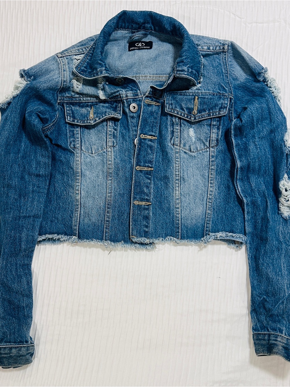 Denim Desire Medium Wash Jean Jacket - Women's Small (Tagged Sz 8)